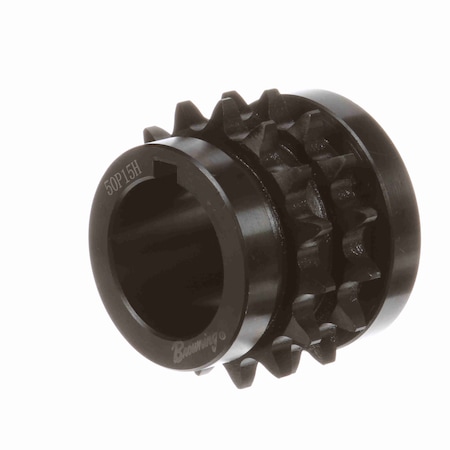 Browning Steel Bushed Bore Roller Chain Sprocket, D50P15 D50P15
